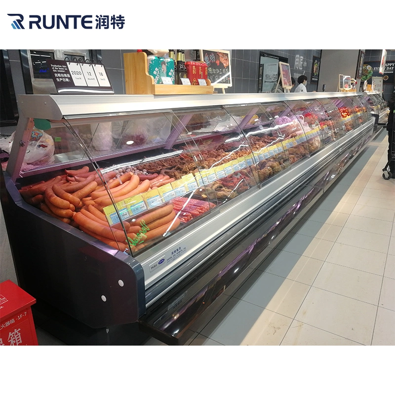 Supermarket Superior Quality Refrigerated Refrigerated Deli Case Showcase Display Refrigerator