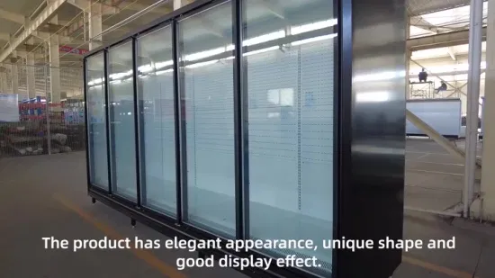Refrigerador de supermercado ereto refrigerador sorvete porta de vidro Multideck Cabinetfreezer